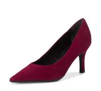 Tamaris Zapatos de Salón para Mujer, de Piel, Tacón de Aguja, Cómodos, Rojo Estructura, 39 EU
