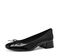 Tamaris Zapatos de Salón para Mujer, Tacón Cuadrado, Diseño Vegano, Negro, 38 EU