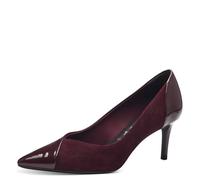 Tamaris Zapatos de Salón para Mujer, Tacón de Aguja, Cómodos, Rojo Merlot, 38 EU