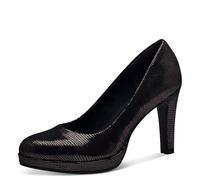 Tamaris Zapatos de Salón para Mujer, Textil, Tacón de Aguja, Veganos, Peltre Estructura, 38 EU