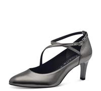 Tamaris Zapatos de Salón, Tacón de Aguja para Mujer, Vegano, Peltre, 39 EU