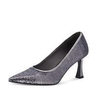 Tamaris Zapatos de tacón de Aguja Vegano para Mujer, Gris Peltre, 40 EU