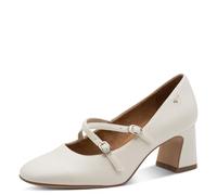 Tamaris Zapatos de tacón para Mujer con Correa 1-22412-46, Color Blanco Roto, Talla 39 EU