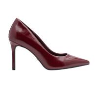 TAMARIS Zapatos de tacón puntiagudos de piel. Color Merlot