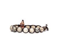 TAMASHI I PULSERA 1 GIRO CON PIEDRAS FÓSSIL CORAL BHS900-261