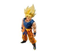 Tamashi Nations-S.H. Figuarts Super Saiyan Son Goku (Guerrero Furioso) Dragon Ball Z, aprox. 145 mm (5.7 in), figura de acción prepintada de PVC y ABS