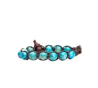Tamashii BHS900-306 - Pulsera para hombre, piedra turquesa, 19 cm, color plateado, 19 CM, Plata