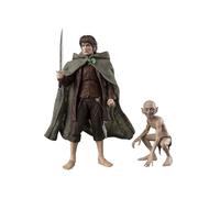 TAMASHII NATIONS Frodo Baggins & Gollum Figuras 12 & 5 cm The Lord of The Rings: The Fellowship of The Ring
