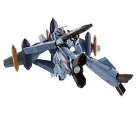 TAMASHII NATIONS - Macross Zero - VF-0A Phoenix (uso Shin Kudo) + QF-2200D-B Ghost, figura Bandai Spirits HI-Metal R