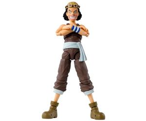 TAMASHII Nations S.H. Figuarts Usopp - Figura de acción prepintada de una Pieza - El Amanecer de Las Aventuras Aprox. 5.7 Pulgadas (145 mm), PVC y ABS