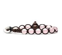 Tamashii Pulsera original tibetana fabricada con piedras naturales Jade Rosa