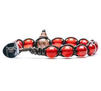Tamashii - Pulsera tibetana de ágata de color rojo pasión BHS900-124 MainApps
