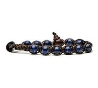 TAMASHII Pulsera tibetana de lapislázuli BHS900-43, regolabile, Lapislázuli, Lapislázuli