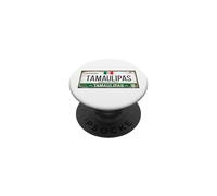 Tamaulipas License Plate Mexican Travel Vacation Beach PopSockets PopGrip Adhesivo