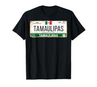 Tamaulipas Mexico License Plate Mexican Travel Vacation Camiseta