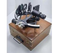 Tamaya Sextant - Navegación de trabajo precisa de aluminio sólido negro náutico de 9 pulgadas