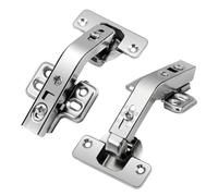 TamBee Bisagras ocultas de armario de 135 grados, bisagras para puertas de armario de cocina, puertas plegadas, combinación, 1 par / 2 unidades (superposición completa)