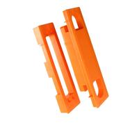 TamBee Plantilla moderna de guía de enrutador de bisagra oculta para kit de instalación de bisagras de puerta oculta, ABS blanco pulido de 6 pulgadas