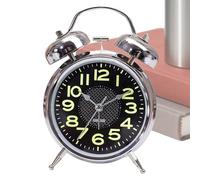 También Lumining - Temporizador de cama analógico, reloj nocturno | Pantalla de estilo retro no tic-tac silencioso, clásico reloj de campana de despertar mecánico con destello