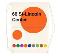 TAMBOOTEE 66 Street Lincoln Center Manhattan Saco Deportivo Con Cordón Y Bolsa De Gimnasio Beige