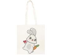 TAMBOOTEE A Este Conejito Le Encantan Las Zanahorias Y A Ti También Bolso Shopper Unisex Totebag De Algodón Beige Totebag Cotton