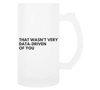 TAMBOOTEE Analista De Datos: Eso No Fueron Muchos Datos Jarra De Cerveza De Vidrio Taza Para Beber Con Asa Glass Beer Mug