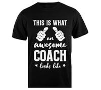 TAMBOOTEE Así se Ve un Increíble Camiseta Negra para Hombre, Camisa Masculina De Corte Simple