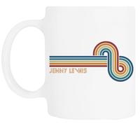 TAMBOOTEE Banda De Jenny Lewis Taza De Cerámica Blanca Para Beber Ceramic Mug Drinking Cup