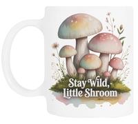 TAMBOOTEE Bosque De Hongos Pastel Taza De Cerámica Blanca Para Beber Ceramic Mug Drinking Cup