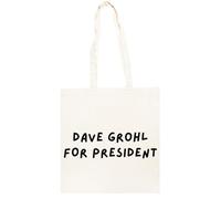 TAMBOOTEE Dave Grohl Para Presidente Bolso Shopper Unisex Totebag De Algodón Beige Totebag Cotton