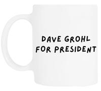 TAMBOOTEE Dave Grohl Para Presidente Taza De Cerámica Blanca Para Beber Ceramic Mug Drinking Cup