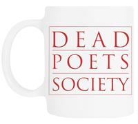 TAMBOOTEE Dead Poets Society Taza De Cerámica Blanca Para Beber