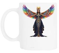TAMBOOTEE Diosa Egipcia Isis Taza De Cerámica Blanca Para Beber Ceramic Mug Drinking Cup