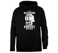 TAMBOOTEE El Superviviente del Horror Sudadera con Capucha Unisex Negra Jersey De Ajuste Sencillo Black Unisex Hoodie