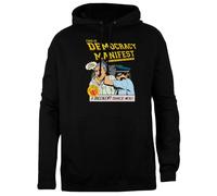 TAMBOOTEE Este Es El Manifiesto De La Democracia Sudadera con Capucha Unisex Negra Jersey De Ajuste Sencillo Black Unisex Hoodie