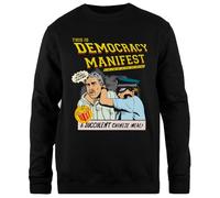 TAMBOOTEE Este Es El Manifiesto De La Democracia Sudadera Unisex De Corte Sencillo Tipo Jersey Negro Black Unisex Jumper