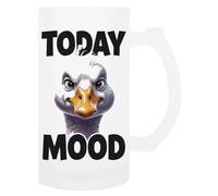TAMBOOTEE Hoy Goose Mood Jarra De Cerveza De Vidrio Taza Para Beber Con Asa Glass Beer Mug