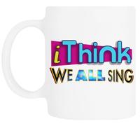 TAMBOOTEE I Think We All Sing Taza De Cerámica Blanca Para Beber