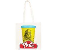 TAMBOOTEE Juego De Palabras De Filosofía De Platón Play Doh Bolso Shopper Unisex Totebag De Algodón Beige Totebag Cotton