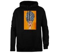 TAMBOOTEE La Mujer De Las Mil Caras Sudadera con Capucha Unisex Negra Jersey De Ajuste Sencillo Black Unisex Hoodie