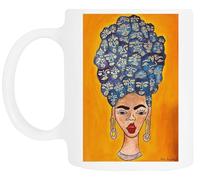 TAMBOOTEE La Mujer De Las Mil Caras Taza De Cerámica Blanca Para Beber Ceramic Mug Drinking Cup