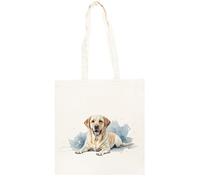 TAMBOOTEE Labrador Retriever Sonriente Bolso Shopper Unisex Totebag De Algodón Beige Totebag Cotton