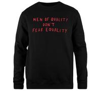TAMBOOTEE Los Hombres De Calidad No Tienen Miedo Sudadera Unisex De Corte Sencillo Tipo Jersey Negro Black Unisex Jumper