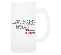 TAMBOOTEE Metallica Y La Justicia Para Todos Jarra De Cerveza De Vidrio Taza Para Beber Con Asa Glass Beer Mug
