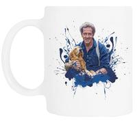 TAMBOOTEE Monty Don Taza De Cerámica Blanca Para Beber Ceramic Mug Drinking Cup
