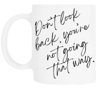 TAMBOOTEE No Mires Atrás Taza De Cerámica Blanca Para Beber Ceramic Mug Drinking Cup