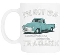 TAMBOOTEE No Soy Viejo Soy Un Coche Clásico Taza De Cerámica Blanca Para Beber Ceramic Mug Drinking Cup