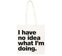 TAMBOOTEE No Tengo Idea De Lo Que Estoy Haciendo Bolso Shopper Unisex Totebag De Algodón Beige Totebag Cotton