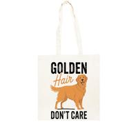 TAMBOOTEE Perro De Pelo Dorado Que No Se Preocupa Bolso Shopper Unisex Totebag De Algodón Beige Totebag Cotton
