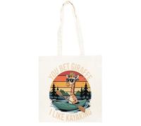 TAMBOOTEE Puedes Apostar A Que Es Jirafa Bolso Shopper Unisex Totebag De Algodón Beige Totebag Cotton